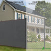 Brise vue occultant en HDPE 230g/m² 1.8x20m avec attaches de fixation gris - vounat.shop
