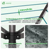 Etendoir a Linge Exterieur Rotatif avec housse de protection et Surface etendage 50m Gris - vounat.shop
