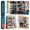 Lot de 2 Etagères de rangement charge lourde robuste à 4 niveaux 80x40x160cm - vounat.shop
