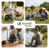 Tabouret pliant antiderapant 32x25x22 cm plastique noir - vounat.shop