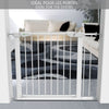 Barriere de Securite porte et escalier 88-96cm blanc pour animaux - vounat.shop