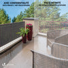 Brise vue occultant en HDPE 90g/m² 1x20m avec attaches de fixation gris - vounat.shop