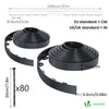 Bordure de jardin PVC flexible 40m avec piquets anthracite - vounat.shop