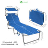 Transat pare soleil Lot de 2 pcs bleu - vounat.shop