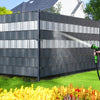 Brise vue occultant PVC 450g/m2 19cm x 70m Anthracite - vounat.shop