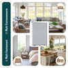 Store moustiquaire pour fenetre enroulable et recoupable en aluminium L130 x H160 cm Blanc - vounat.shop