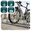 Ratelier range velo acier mural et sol 6 vélos - vounat.shop