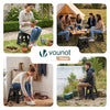 Tabouret pliant antiderapant 39x32x40 cm plastique noir - vounat.shop
