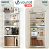 Etagères de rangement charge lourde robuste à 5 niveaux 70x30x150cm - vounat.shop