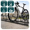 Ratelier range velo acier mural et sol 4 vélos Noir - vounat.shop