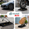 Lot de 2 Rampes de Trottoir en Polypropylene 25x27x7 cm Noir - vounat.shop