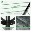 Etendoir a Linge Exterieur Rotatif avec housse de protection et Surface etendage 50m Noir - vounat.shop