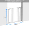 Barriere de Securite porte et escalier 75-84cm blanc pour animaux - vounat.shop