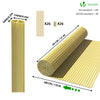 Canisse PVC brise vue ultra renforce avec attaches de fixation 80x300cm beige - vounat.shop