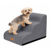 Escalier pour chien et chat en mousse haute densite et housse lavable 57x40x40cm gris - vounat.shop