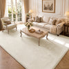 Tapis de salon poils ras doux antiderapant 240x340cm uni beige - vounat.shop