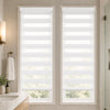 Lot de 2 Store enrouleur jour nuit double 55x150cm Blanc - vounat.shop