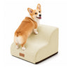 Escalier pour chien et chat en mousse haute densite et housse lavable 40x40x30cm beige - vounat.shop
