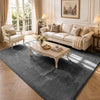 Tapis de salon poils ras doux antiderapant 200x300cm uni anthracite - vounat.shop