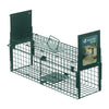 Piege pour animaux vivants cage trappe en metal 60x18x25cm vert - vounat.shop