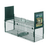 Piege pour animaux vivants cage trappe en metal 80x26x34cm vert - vounat.shop