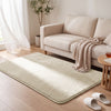 Tapis de salon poils ras doux antiderapant 120x160cm uni beige - vounat.shop
