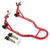Bequille Moto roue arriere charge max 390 kg acier Rouge - vounat.shop