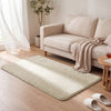 Tapis de salon poils ras doux antiderapant 80x150cm uni beige - vounat.shop