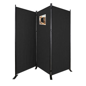 Paravent interieur separateur 3 panneaux autoportant pliable 262 x 30 x 173 cm Anthracite - vounat.shop
