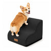 Escalier pour chien et chat en mousse haute densite et housse lavable 40x40x30cm noir - vounat.shop