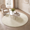Tapis de salon poils ras doux antiderapant ф160cm uni beige - vounat.shop