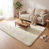 Tapis de salon poils ras doux antiderapant 140x200cm uni beige - vounat.shop