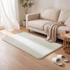 Tapis de salon poils ras doux antiderapant 80x150cm uni crème - vounat.shop