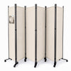 Paravent interieur separateur avec roue 6 panneaux autoportant pliable 340 x 30 x 171 cm Beige - vounat.shop