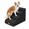 Escalier pour chien et chat en mousse haute densite et housse lavable 72x40x50cm noir - vounat.shop