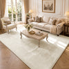 Tapis de salon poils ras doux antiderapant 200x300cm uni beige - vounat.shop