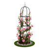 Tuteur de jardin obelisque 194 cm en metal Noir - vounat.shop
