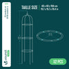 Lot de 2 Tuteur de jardin obelisque 194 cm en metal Noir - vounat.shop
