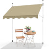 Auvent retractable manuel sans percage 200cm beige - vounat.shop