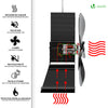 Ventilateur poele bois 4 lames avec Protection Contre le Surchauffe - vounat.shop