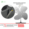Ventilateur poele bois 4 lames avec Protection Contre le Surchauffe - vounat.shop