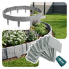 Bordure de jardin plastique PP imitation pierre 2.5m gris clair