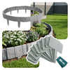 Bordure de jardin plastique PP imitation pierre 20m gris clair