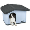 Maison pour chat chien plastique interieur exterieur 75x63x51cm Blanc - vounat.shop