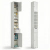 Meuble rangement salle de bain Haut colonne 180x20x20cm MDF blanc - vounat.shop