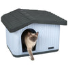 Maison pour chat chien plastique interieur exterieur 60x51x41cm Blanc - vounat.shop