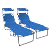 Transat pare soleil Lot de 2 pcs Bleu - vounat.shop