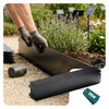 Lot de 35 Bordure de jardin en métal flexible 100x18cm noir - vounat.shop