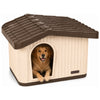 Maison pour chat chien plastique interieur exterieur 75x63x51cm Beige - vounat.shop