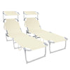 Transat pare soleil Lot de 2 pcs Beige - vounat.shop